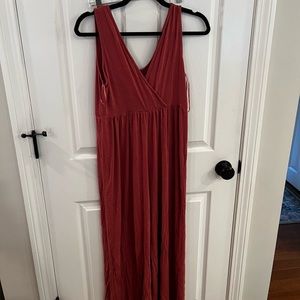 Motherhood Maternity jumpsuit , wide leg , size maternity SM , salmon color